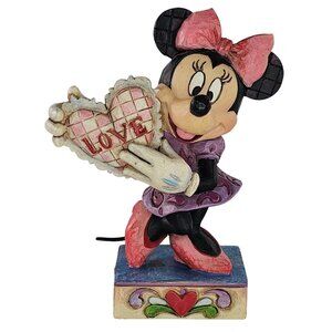 Disney Traditions Minnie Mouse My Love Heart Figurine By Jim Shore #4026085